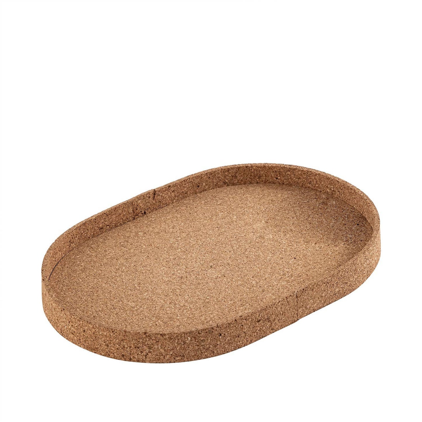 Oval Cork Tray Lg: Beige