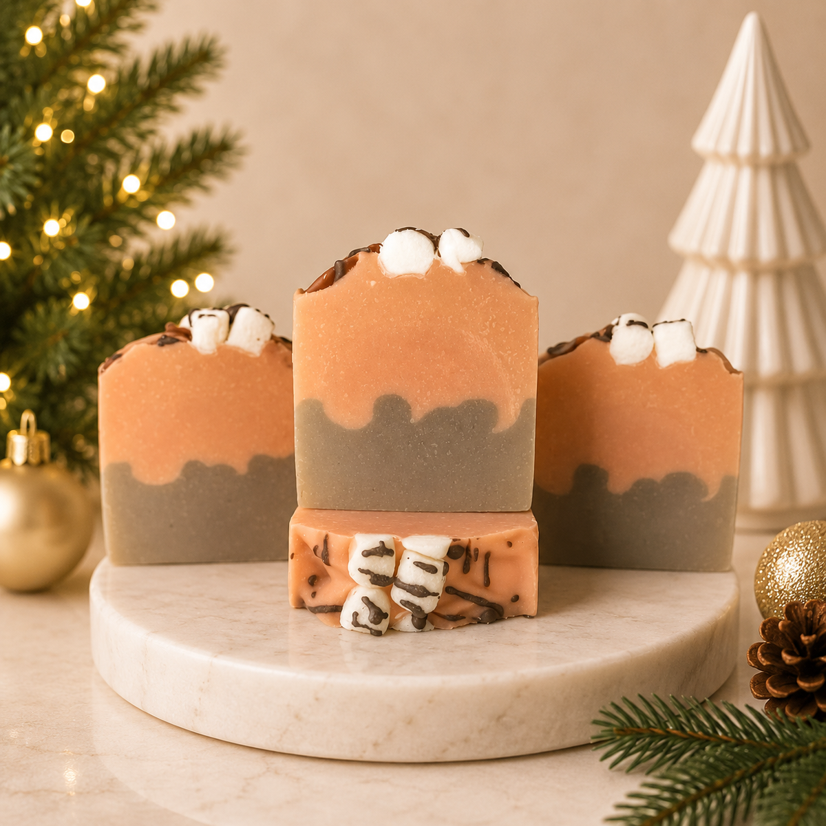 Hot Cocoa  - Handcrafted Artisan Soap Bar 