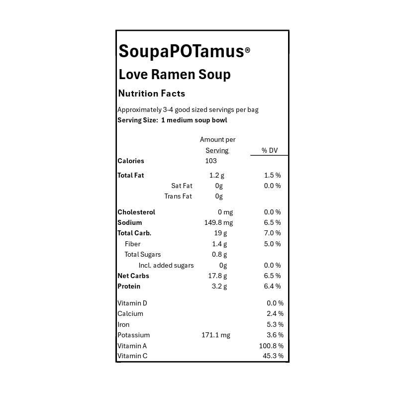Love Ramen Shelf-Stable Dry Soup