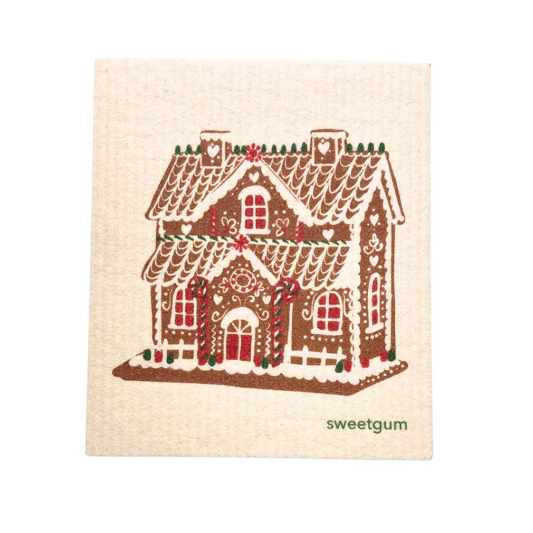 Gingerbread House Swedish Dishcloth