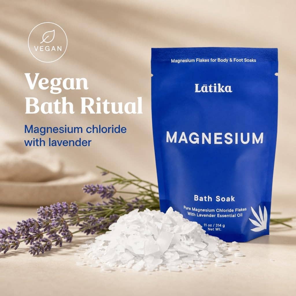 Magnesium Bath Salt - Lavender Flakes, 4 oz