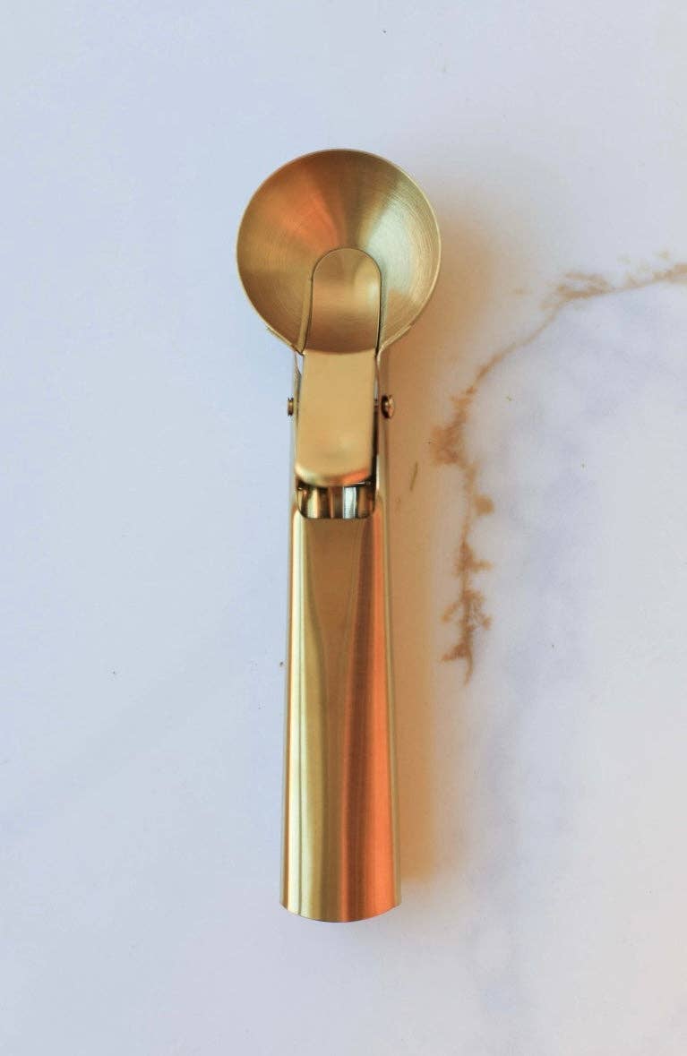Auric Gold Lightweight Stainless Steel Ice Cream Scoop