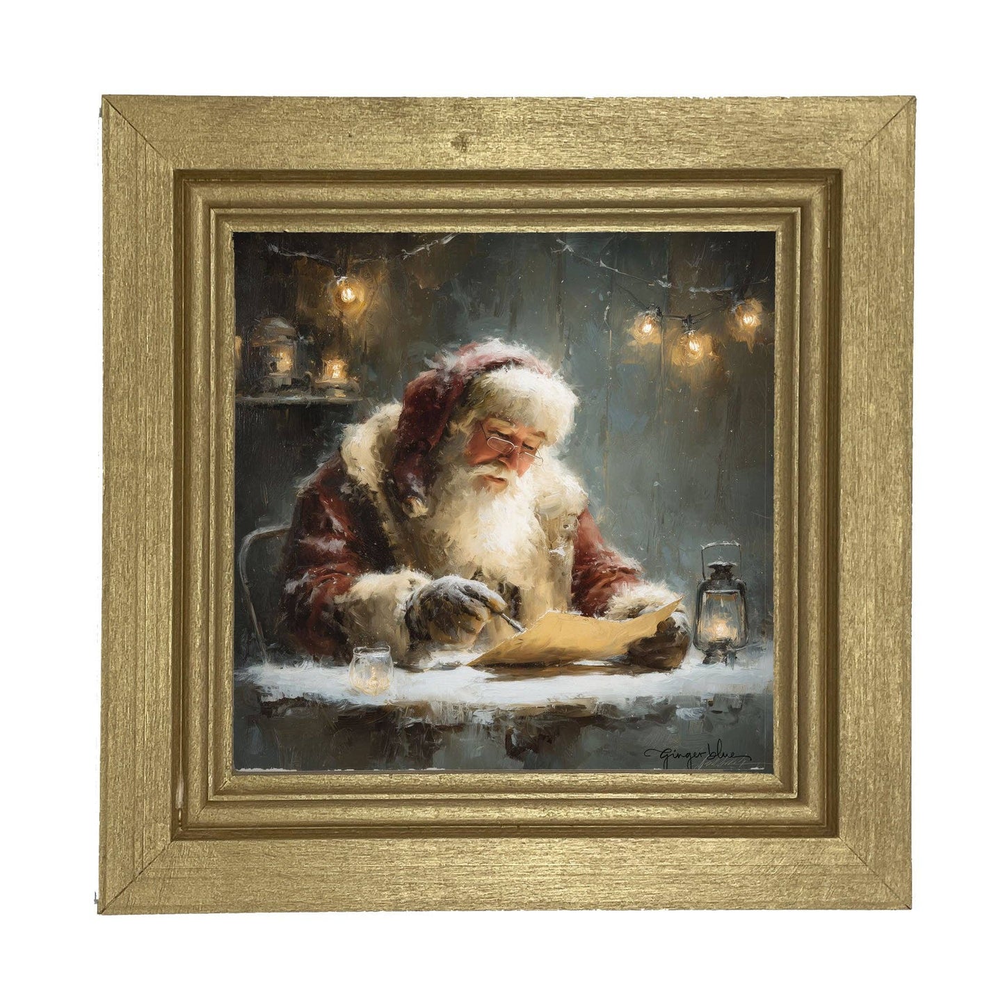 Santa Making his List: Gold / Small