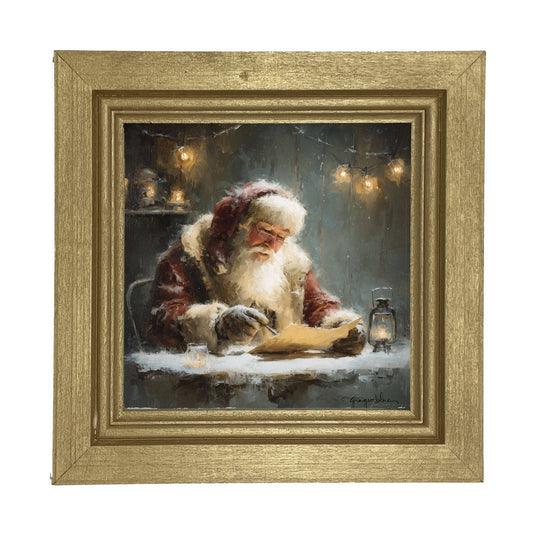Santa Making his List: Gold / Small