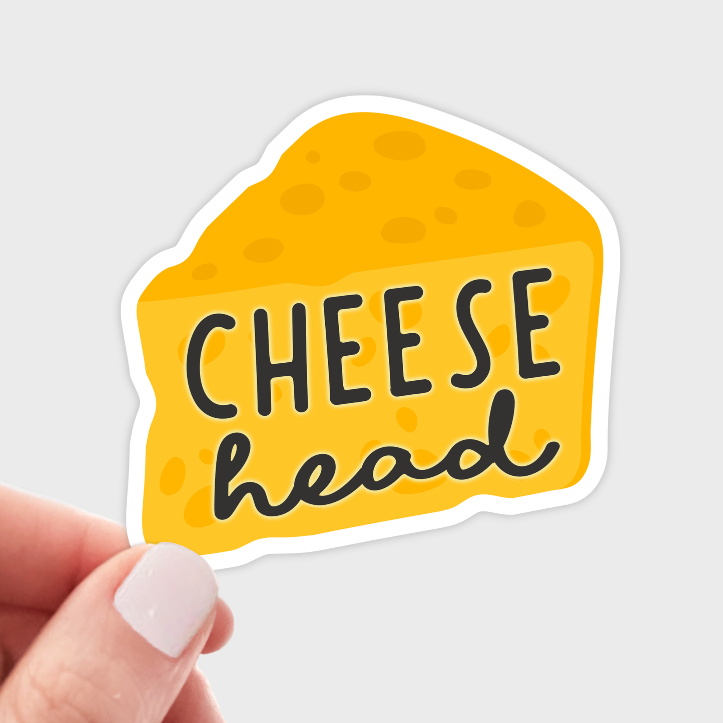 Cheese Head Sticker