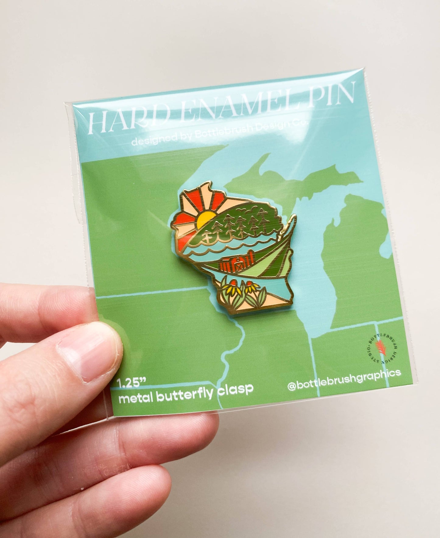 WI Hard Enamel Souvenir Local Love Pin