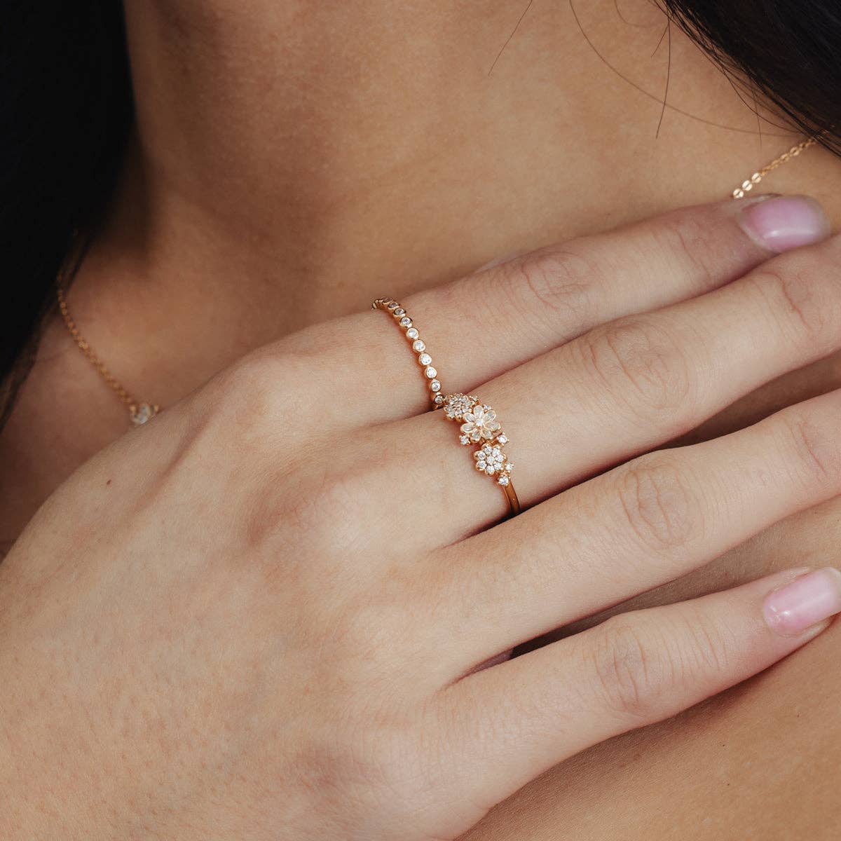 Flora Luxe Cocktail Ring: Gold Vermeil