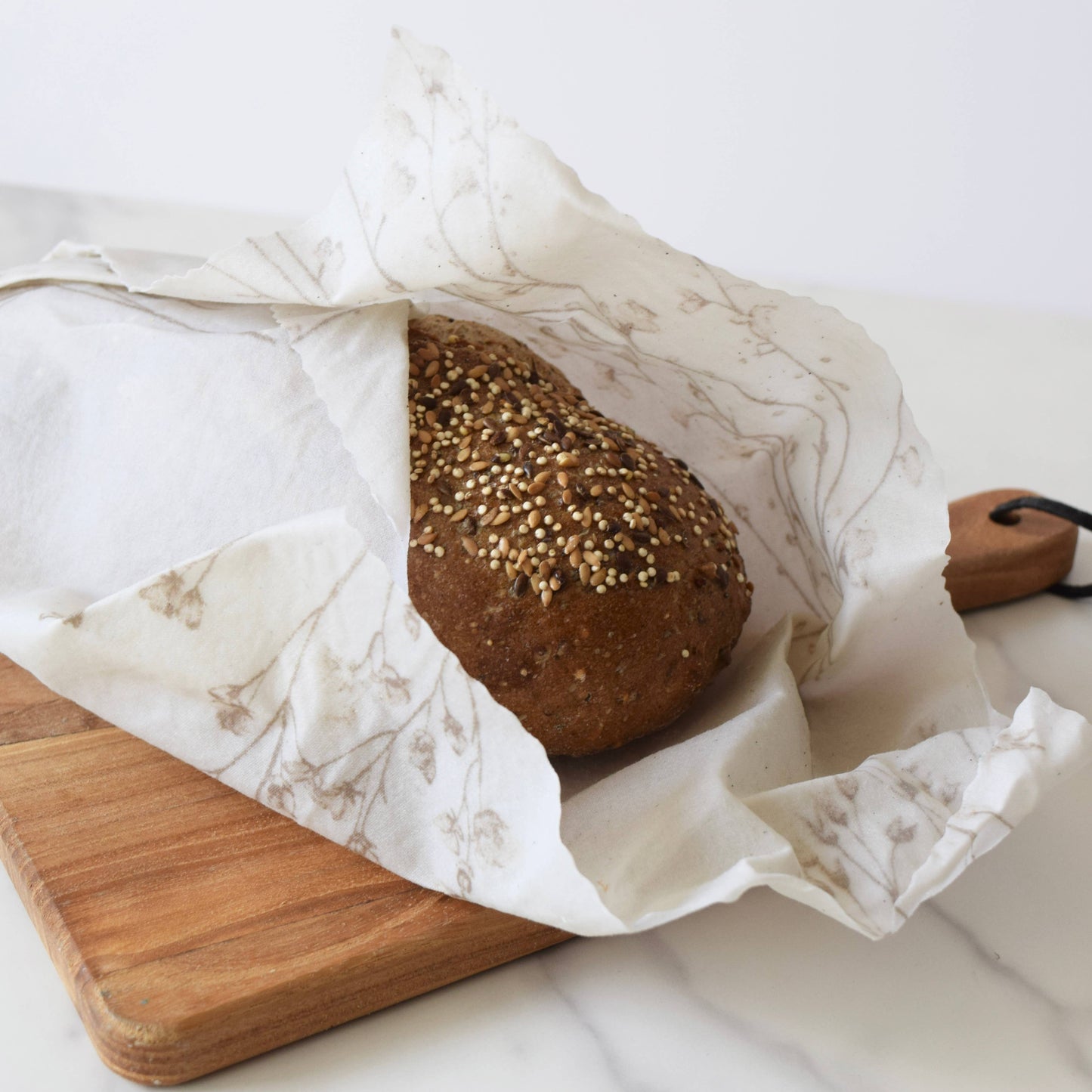 Edited Life Organic Beeswax Wrap – Natural Cotton Singlet : Both Cream & Striped