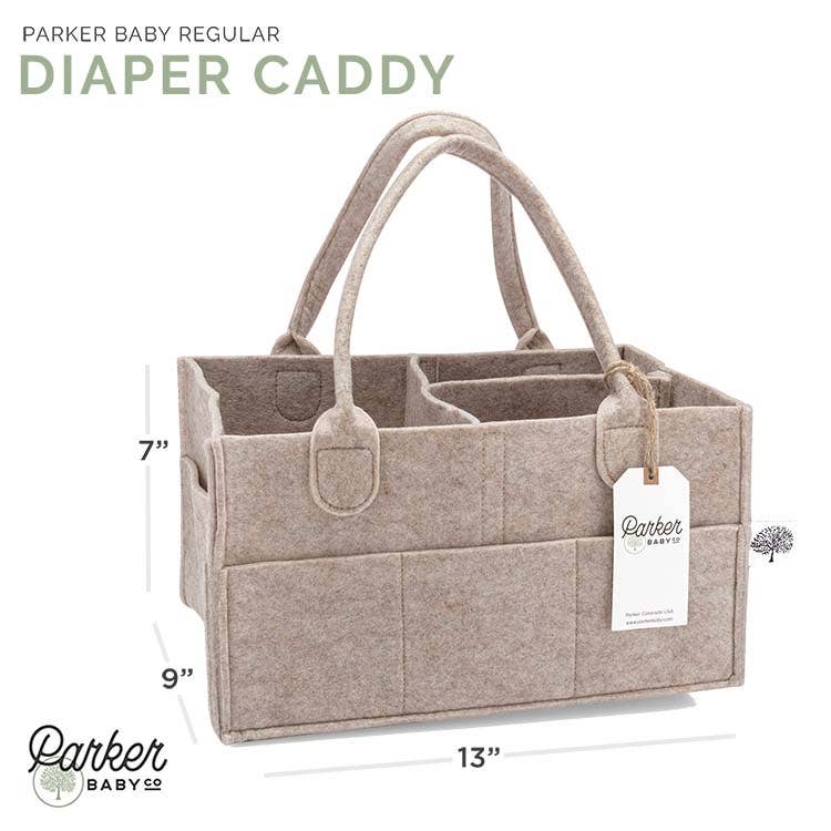 Diaper Caddy in Oatmeal: Large (16 x 10 x 7")