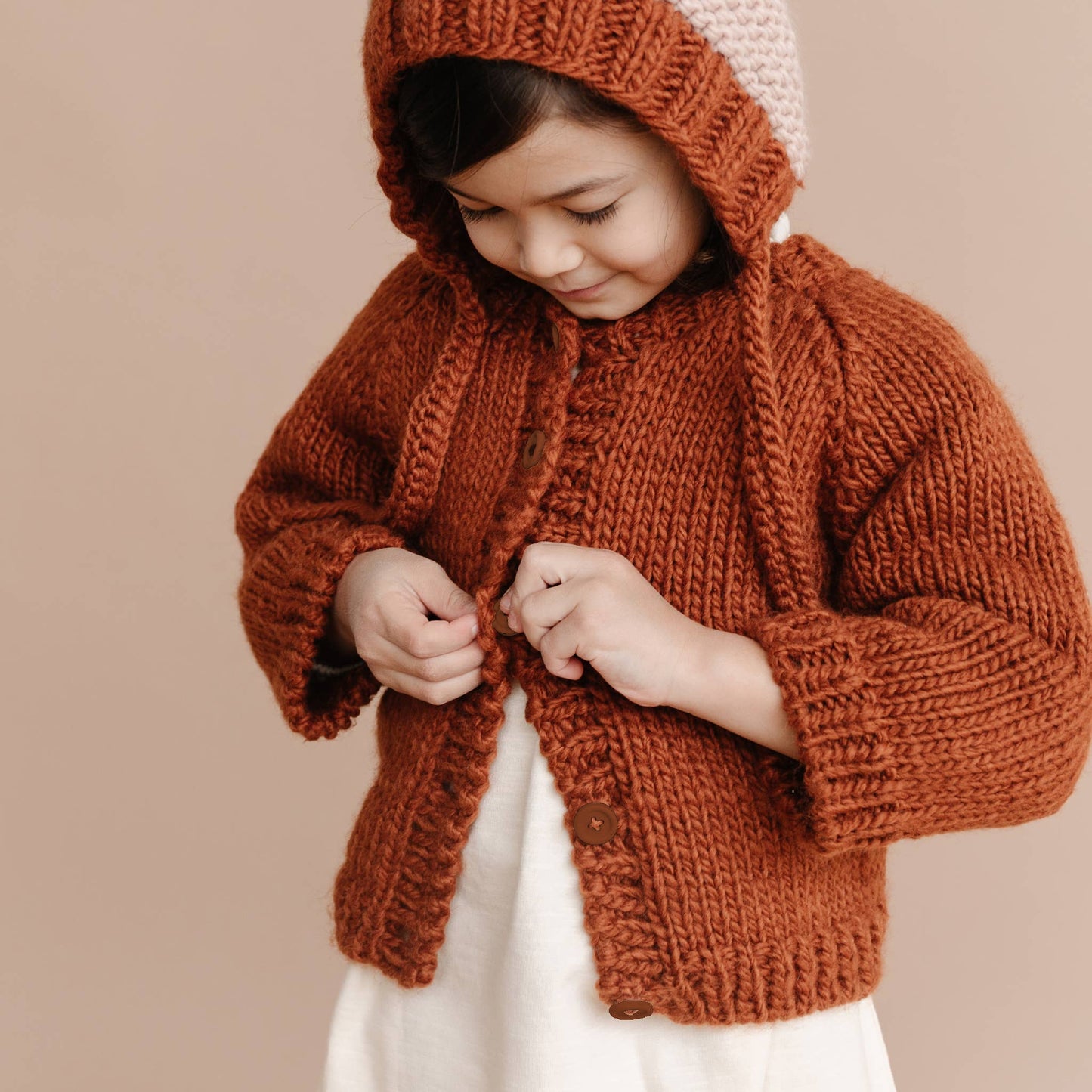 Classic Cardigan, Cinnamon | Baby Sweater Kids Clothing: 2-4 yrs