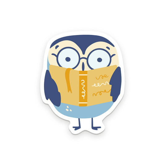 Reading Night Owl Vinyl Sticker