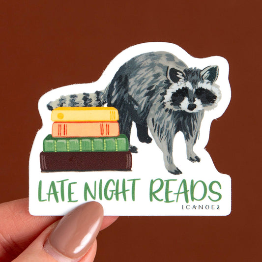 Late Night Reads Decal Sticker