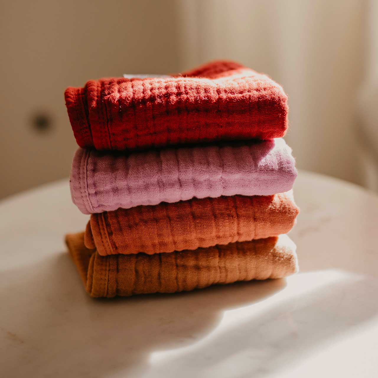 Rose - Muslin Burp Cloths