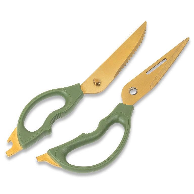 Multi Purpose Kitchen Shears-9"L: Green