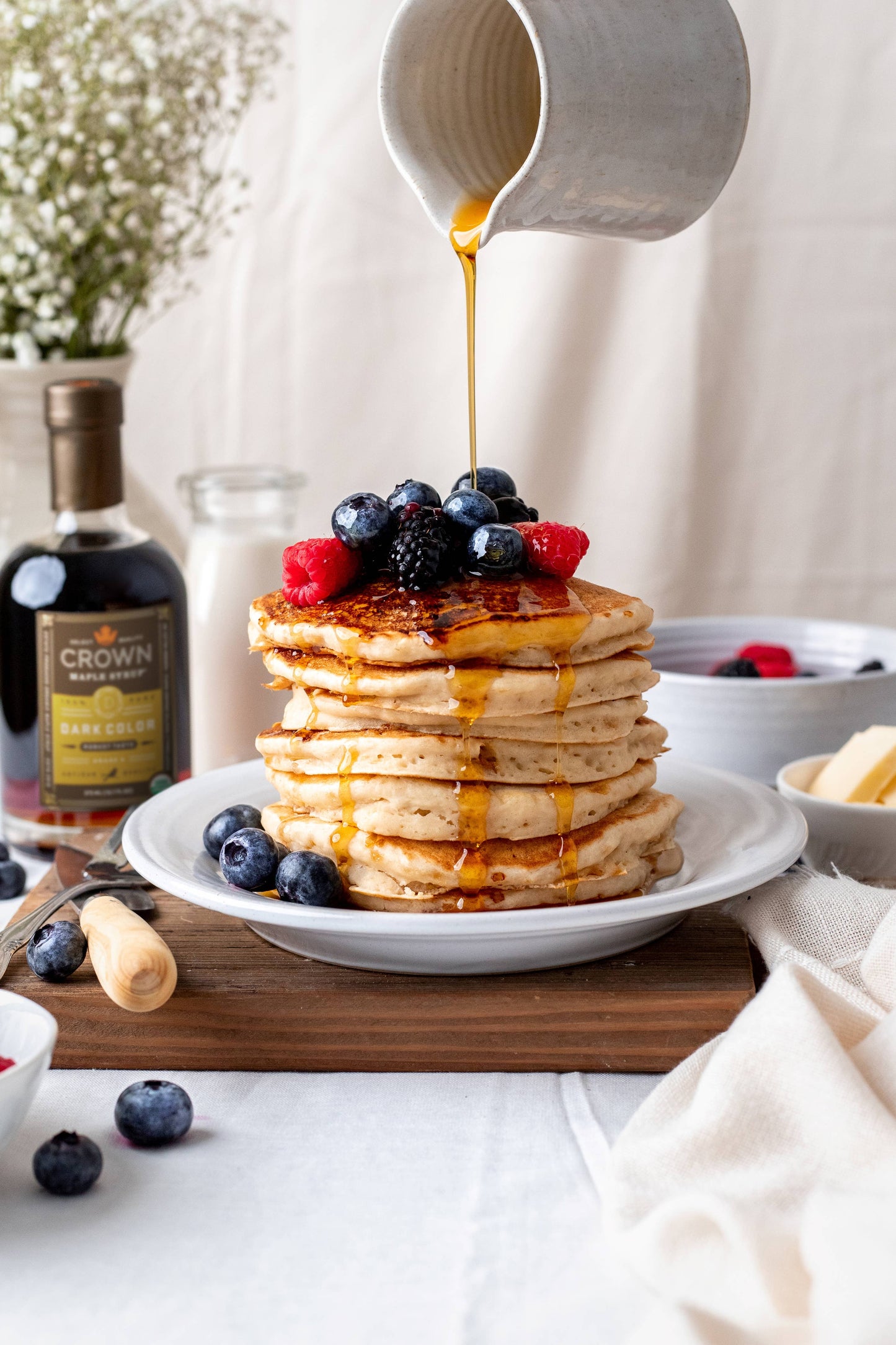 Dark Color and Robust Taste Organic Maple Syrup