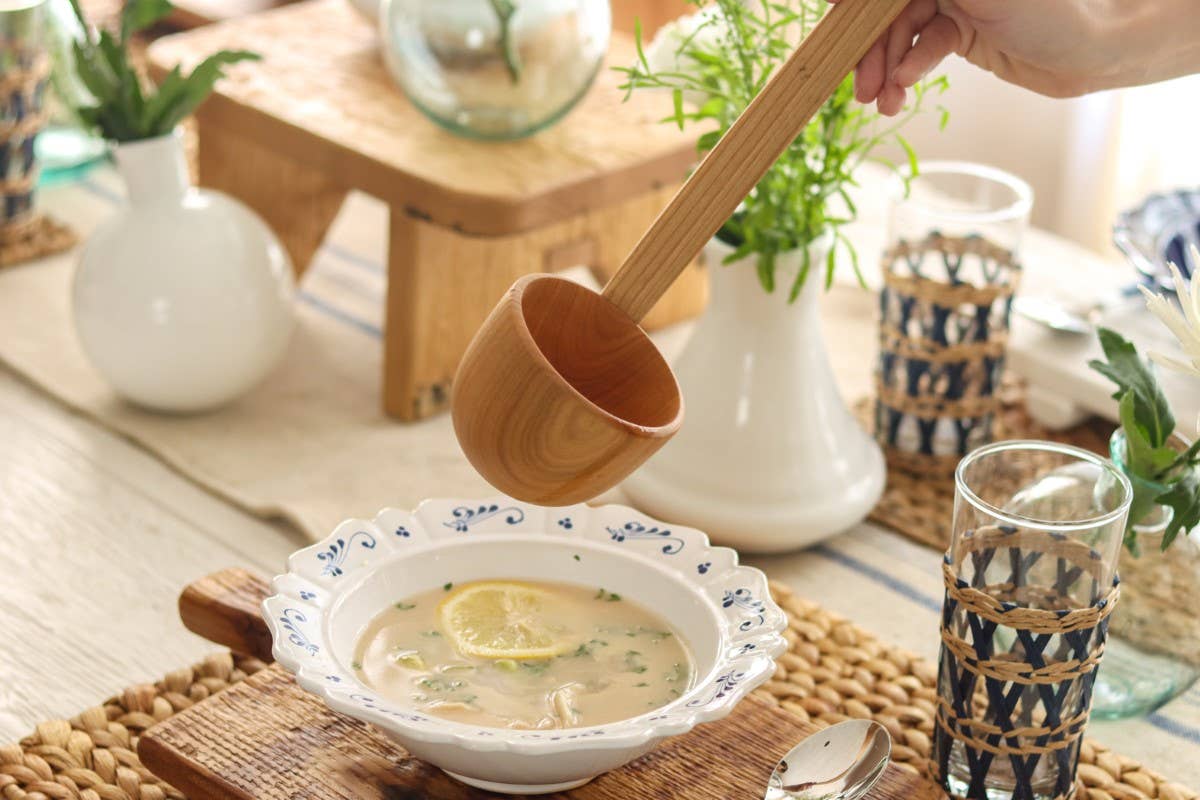 European Oversized Ladle, Cherrywood