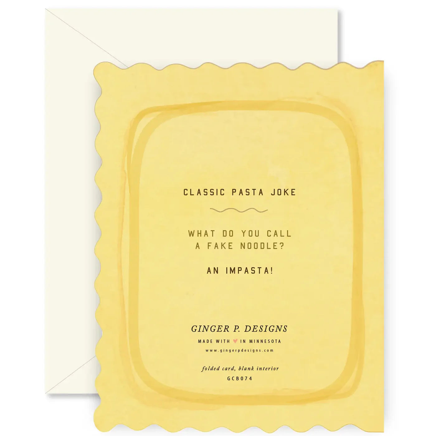 Pasta Al Dente folded Greeting Card