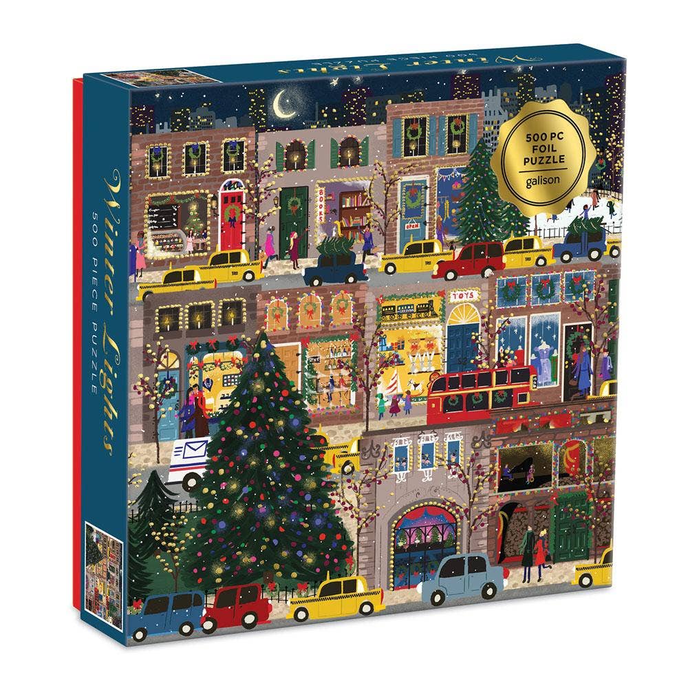Winter Lights 500 Piece Foil Puzzle by Galison