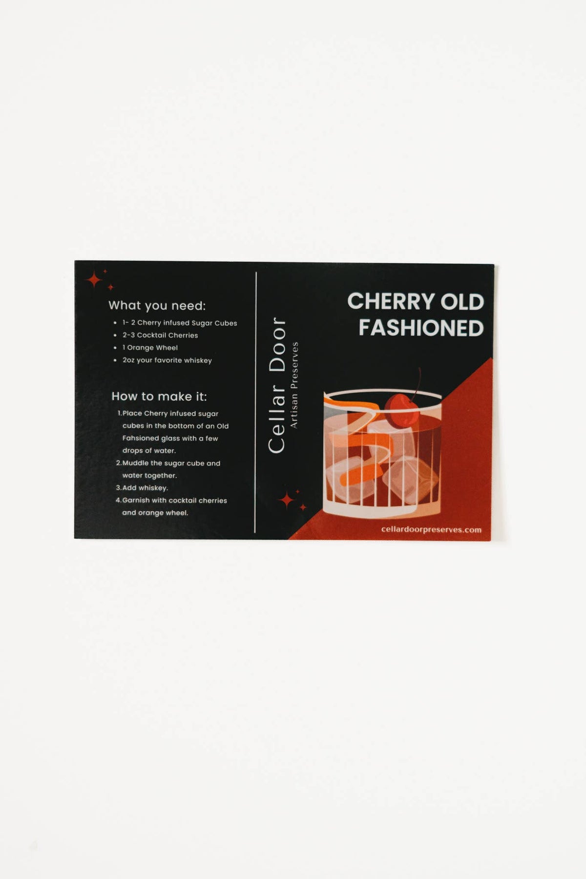 Cherry Infused Sugar Cubes : Jar 4oz