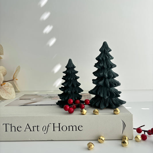 Spruce Christmas Trees Winter: Forest