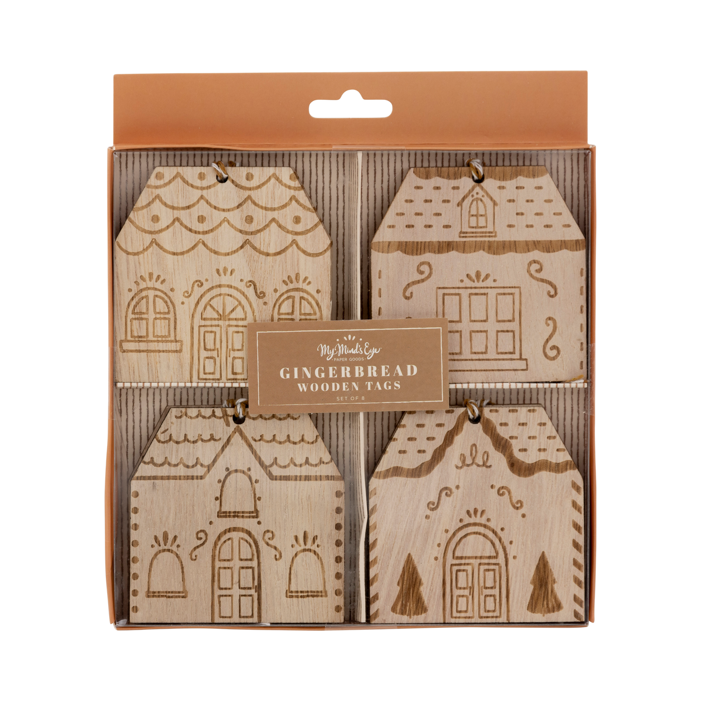 Gingerbread House Wood Tags