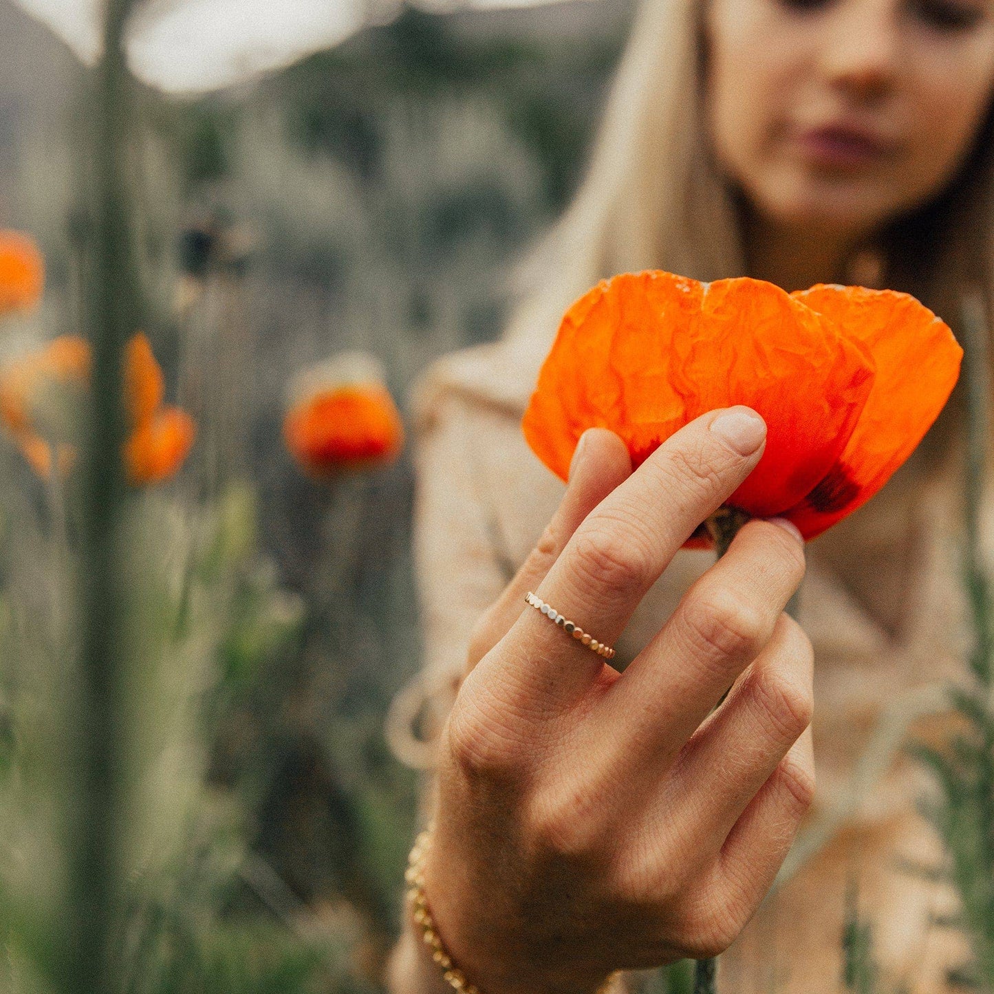 Poppy Ring: Gold Filled