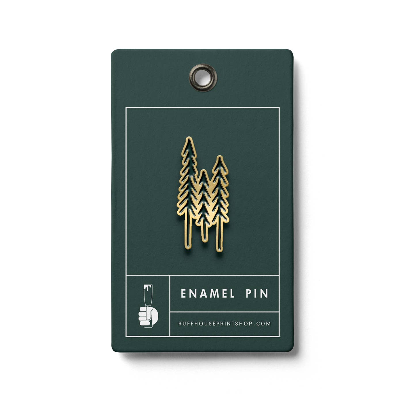 Evergreen Trees Enamel Pin