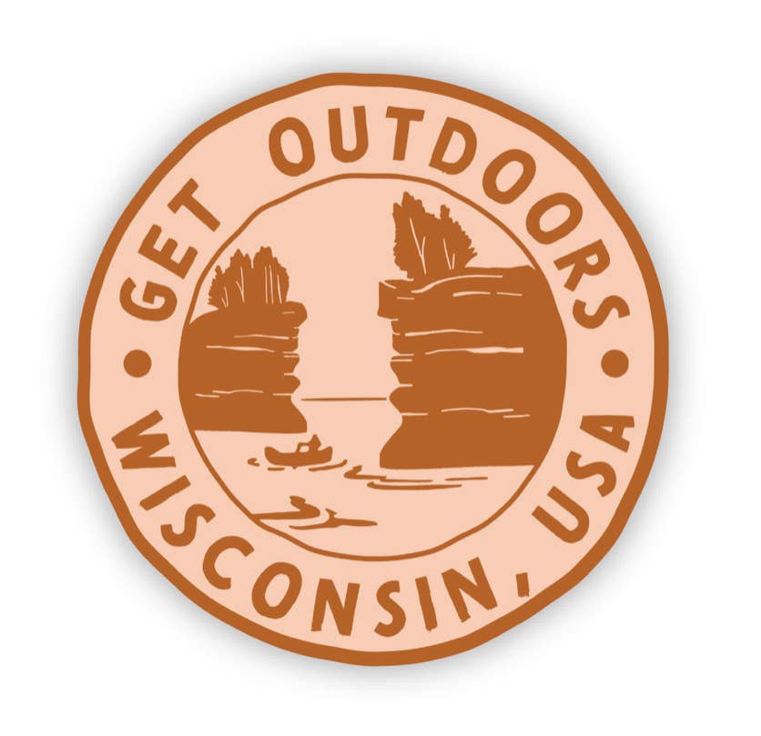 Get Outdoors WI Vinyl Sticker
