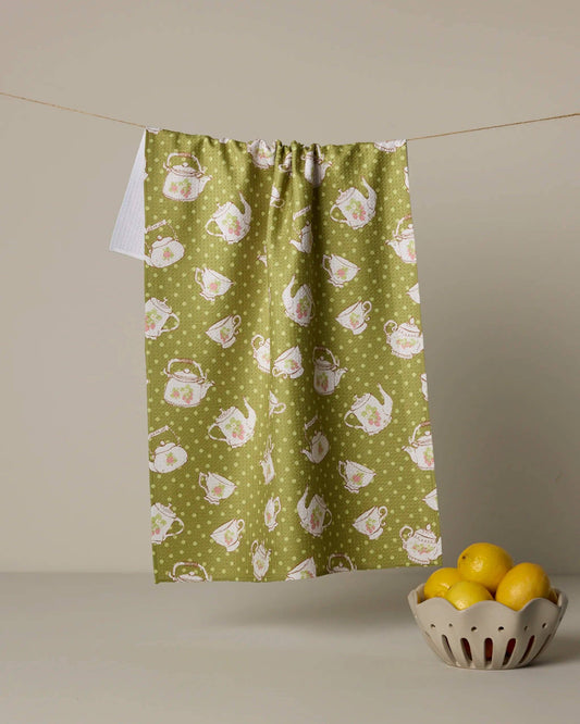 Strawberry Tea Green Tea Towel