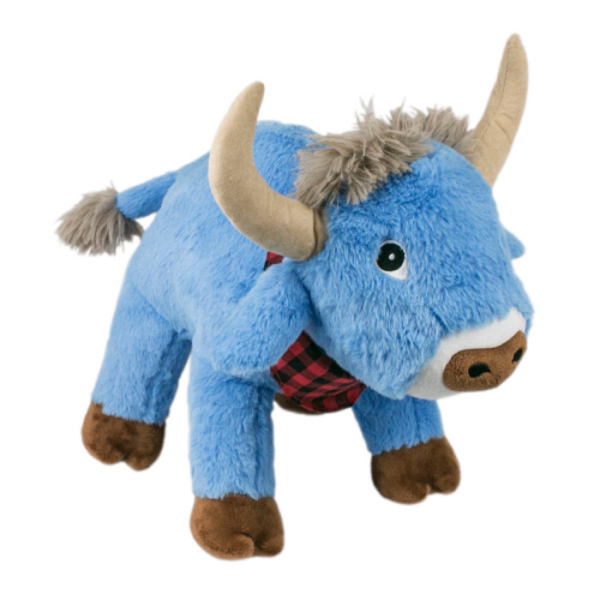 Crunch Plush Blue Ox Dog Toy - 10"