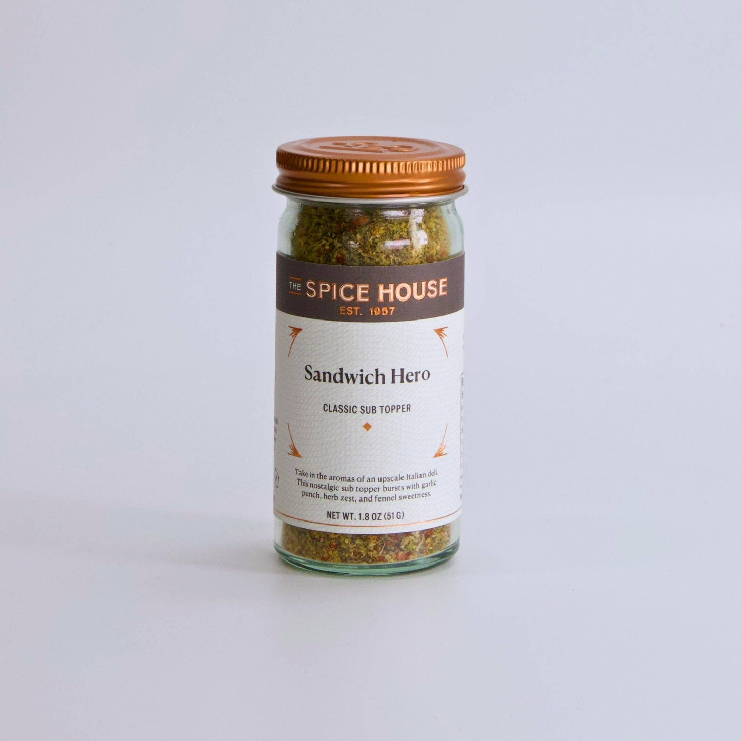 Sandwich Hero Classic Sub Topper: Jar, 1.8oz.