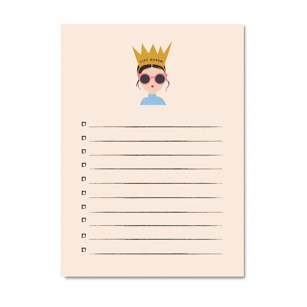 List Queen Brunette Notepad