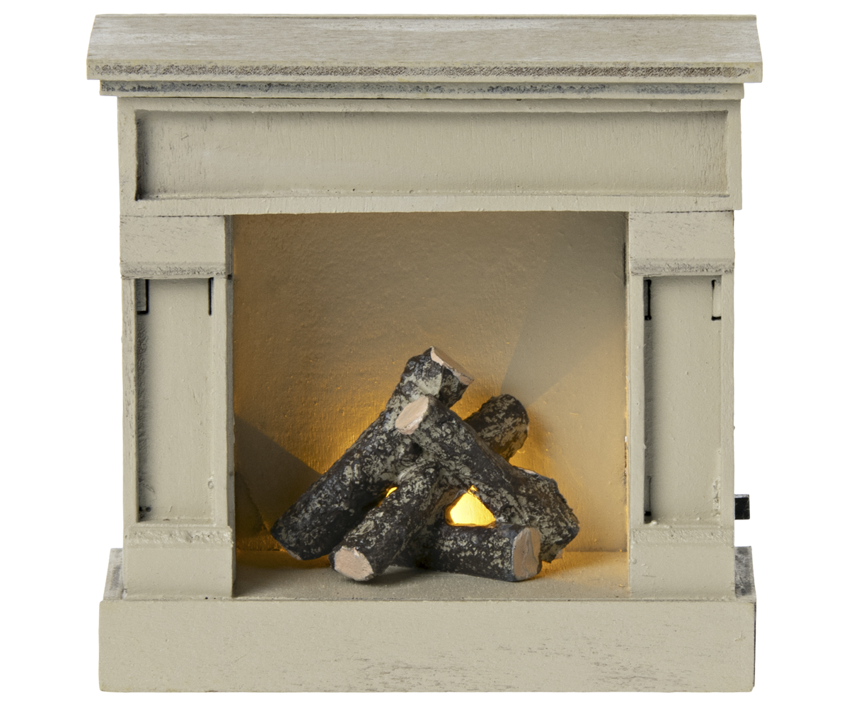 Fireplace, Mouse -Off White