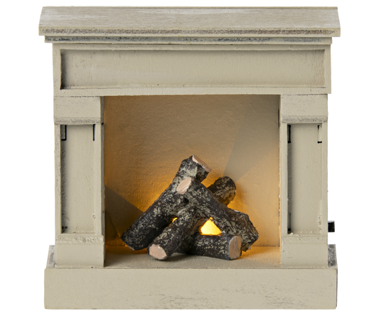 Fireplace, Mouse -Off White