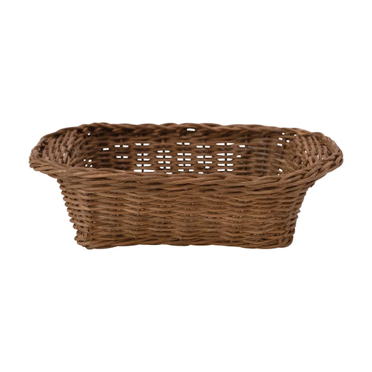 Hand-Woven Rattan Casserole Basket