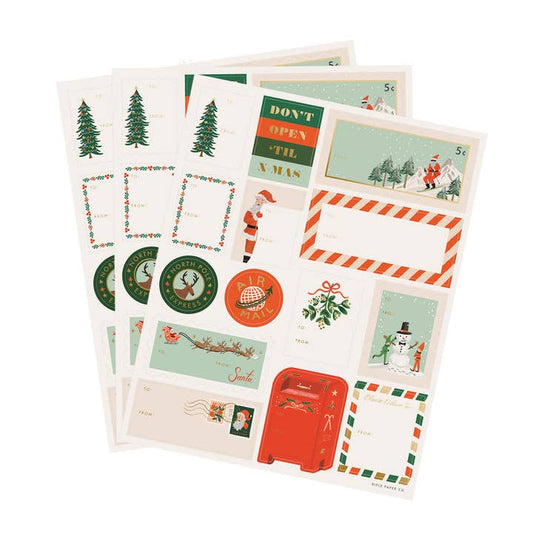 Pack of 3 Santa’S Workshop Stickers & Labels