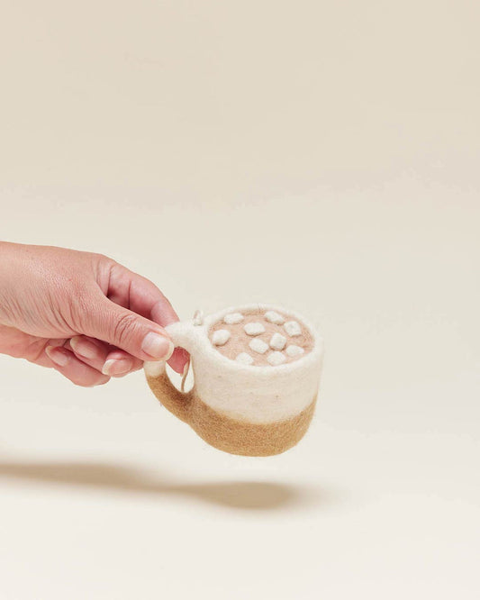 Felted Silo Mug with Hot Chocolate Ornament