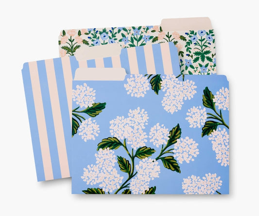 Hydrangea File Folder Set