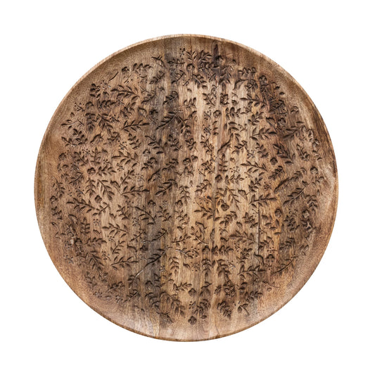 Round Mango Wood Platter