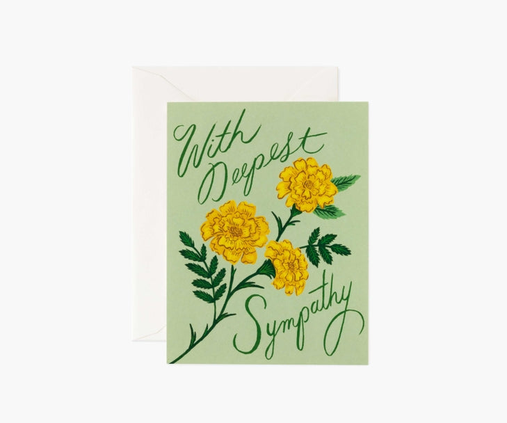 Marigold Sympathy Card