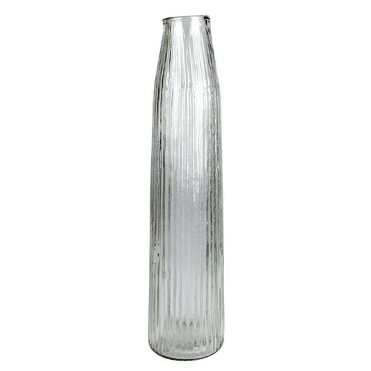 Melba Ribbed Vase Glass Large