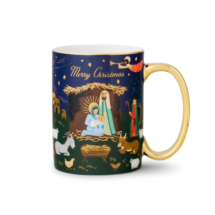 Nativity Scene Porcelain Mug