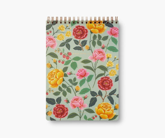 Roses Large Top Spiral Notebook