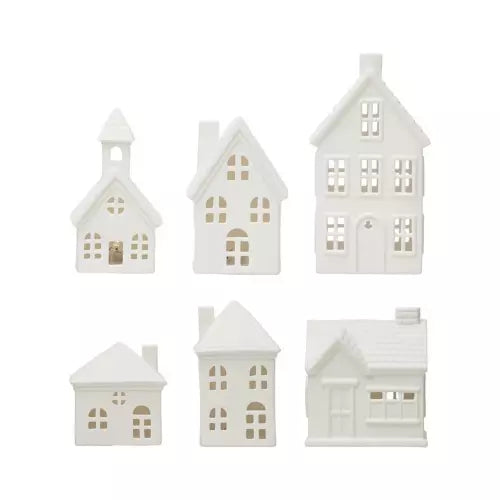 Stoneware Bisque Houses