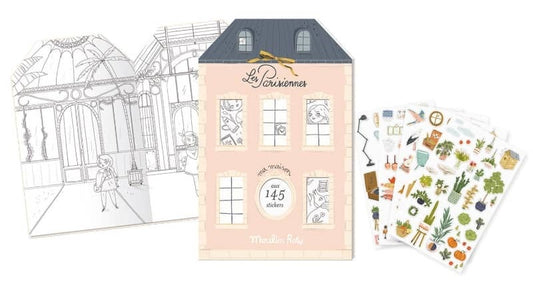 Coloring Books with Stickers The Parisiennes