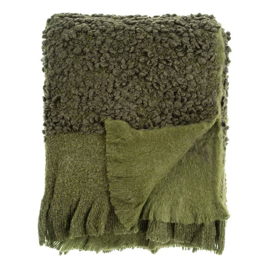 Olive Vallnord Boucle Throw