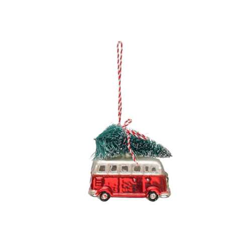 Vintage Van Ornament with Luggage