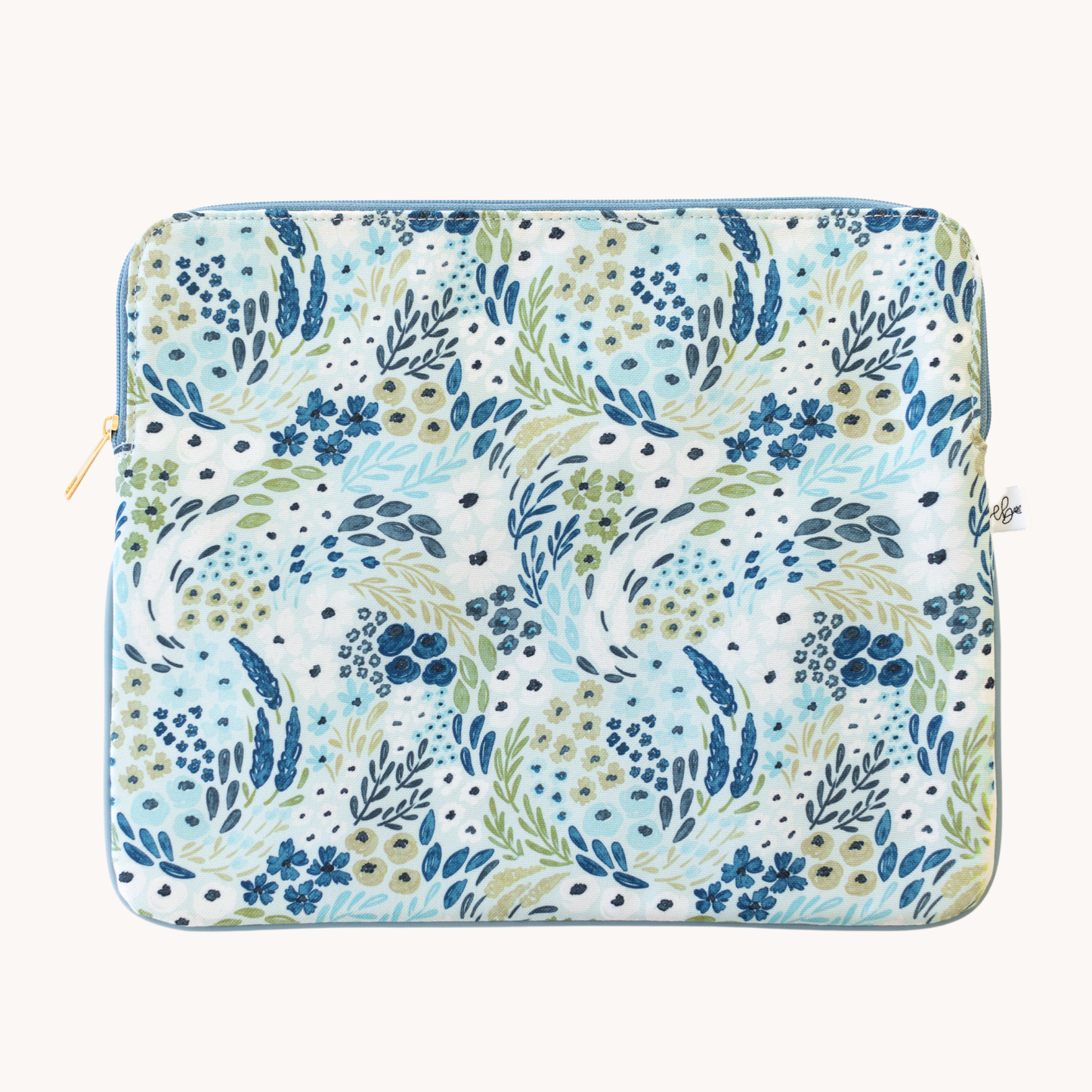 Waterfall Floral Laptop Sleeve: 13"