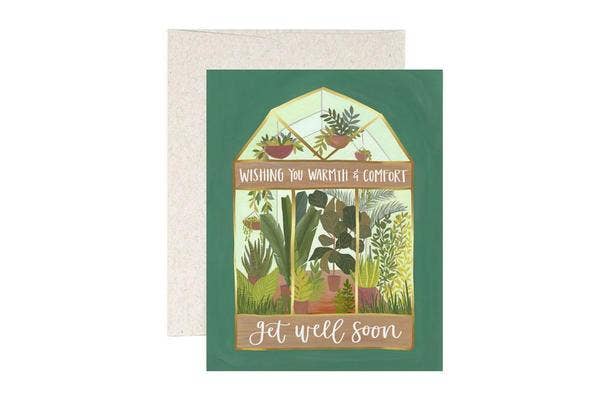 Get Well Greenhouse Greeting Card