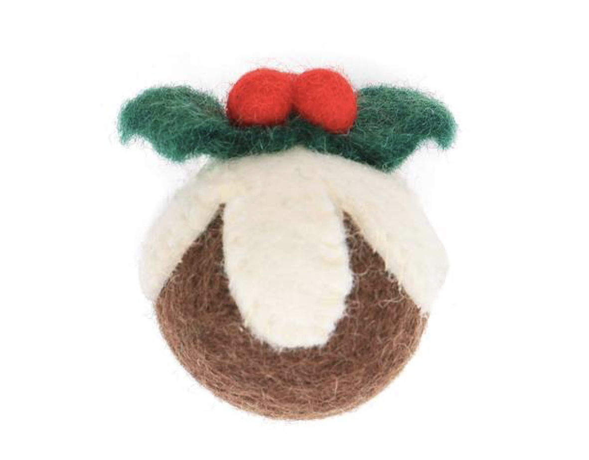 Figgy Pudding Christmas Cat Toy